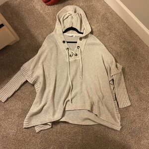 Women's Poncho Hooded Sweater